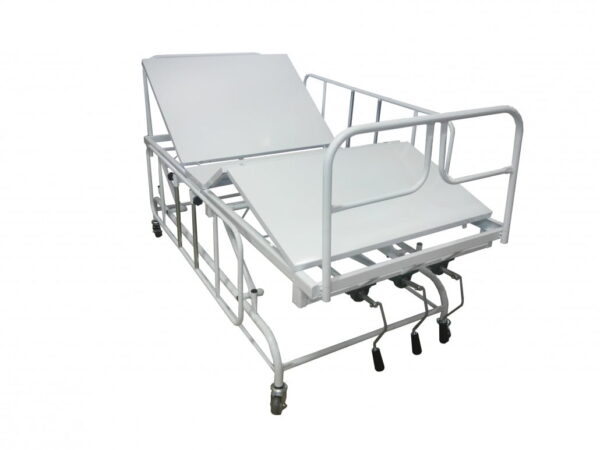 CAMA HOSPITALAR MANUAL COM ELEVAÇÃO DE LEITO STANDART